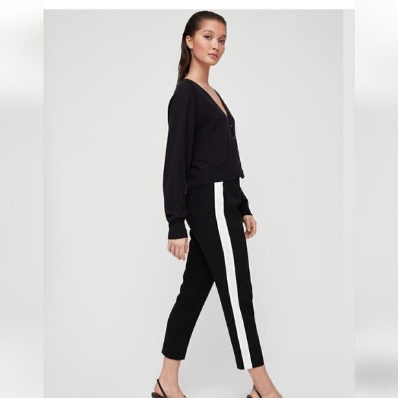 𝅺ARITZIA Conan Pant Terado dark Navy with stripeSize 10